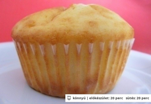Túrós-citromos muffin recept